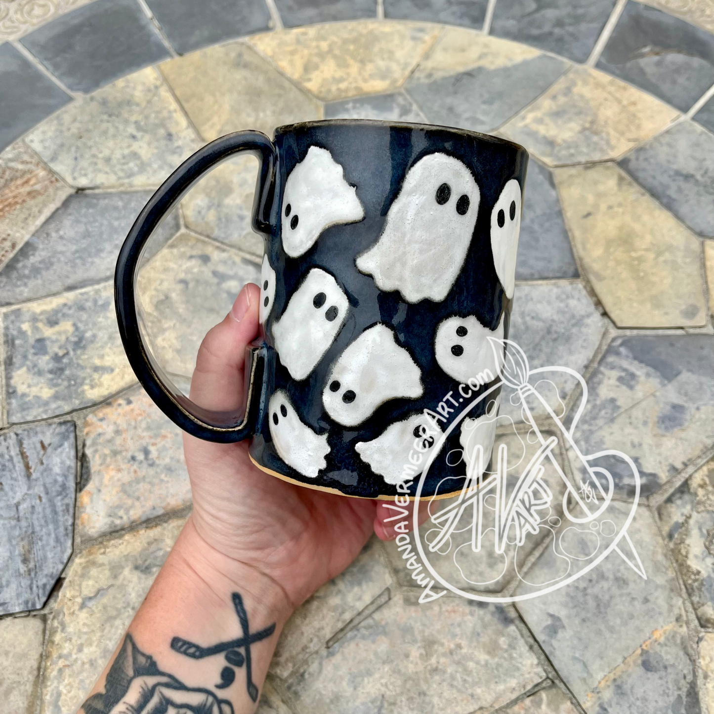 Blue Midnight Ghost Mug