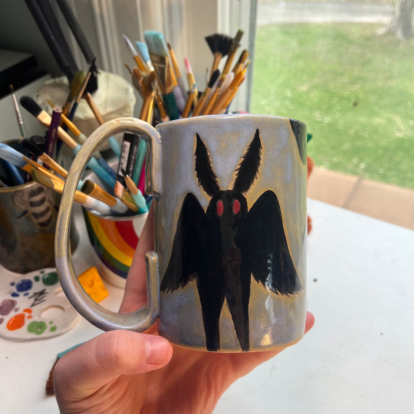 Mothman Live Laugh Lurk Mug