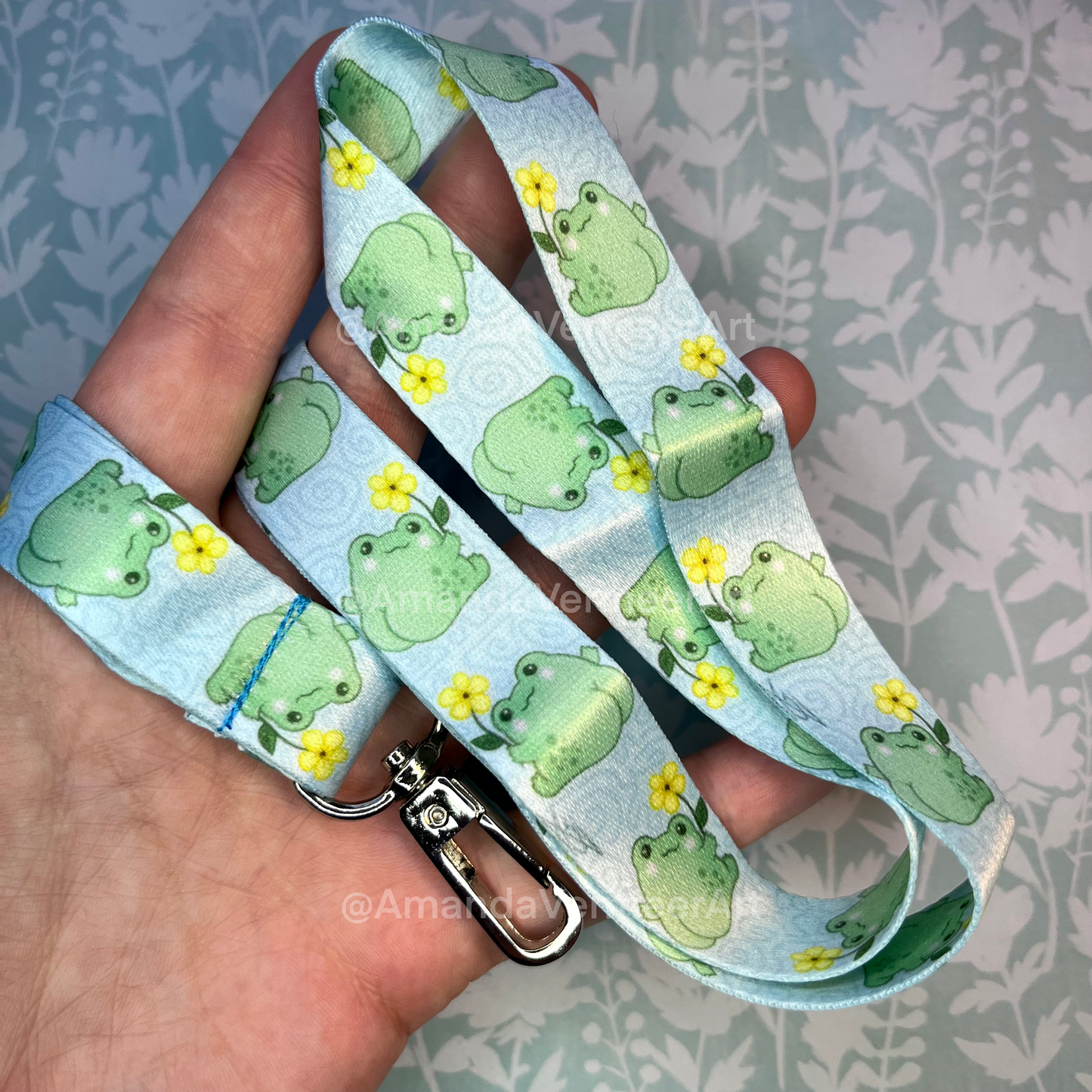 Bubbles the Frog Butt Lanyard