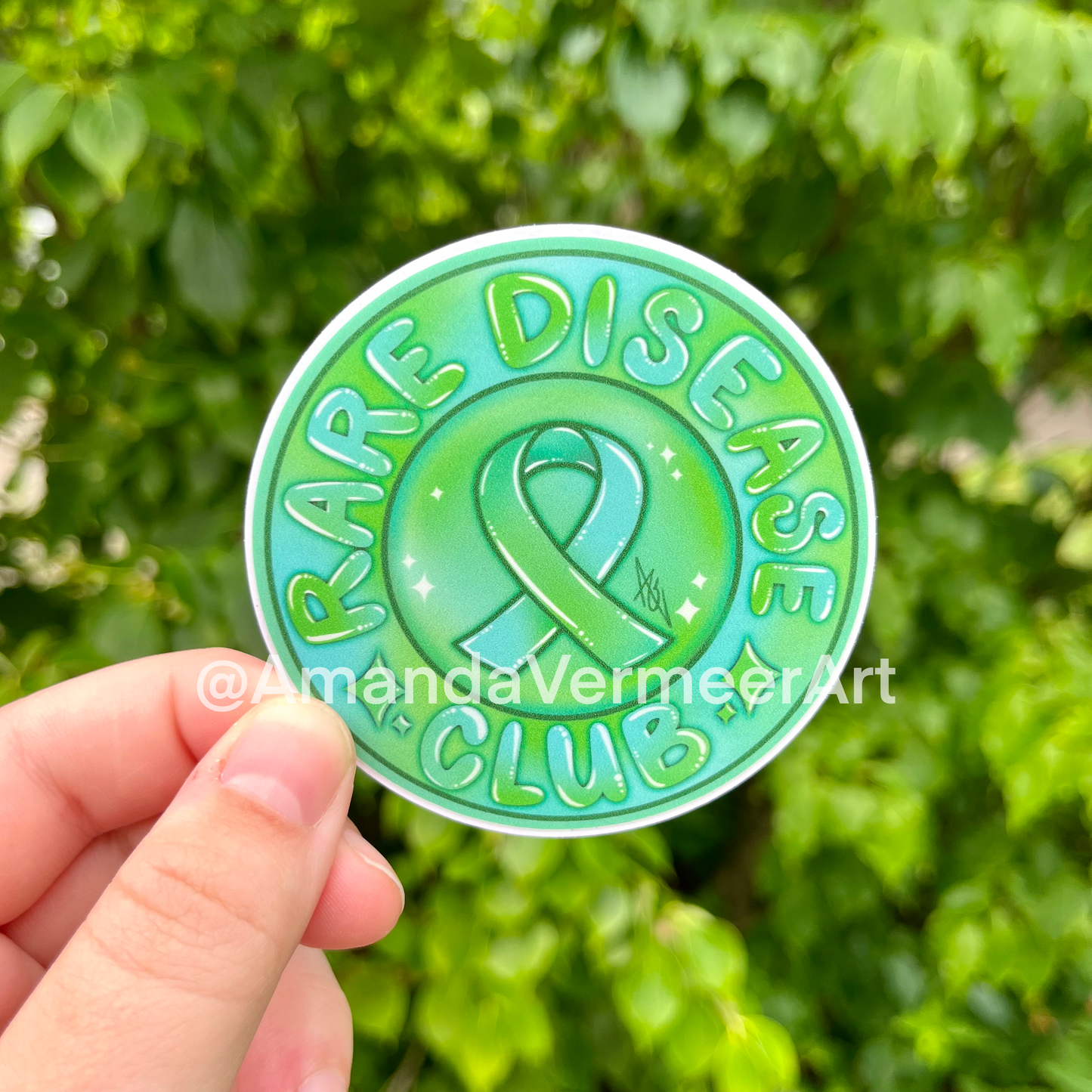 Rare Disease Club Sticker, 3”x3”