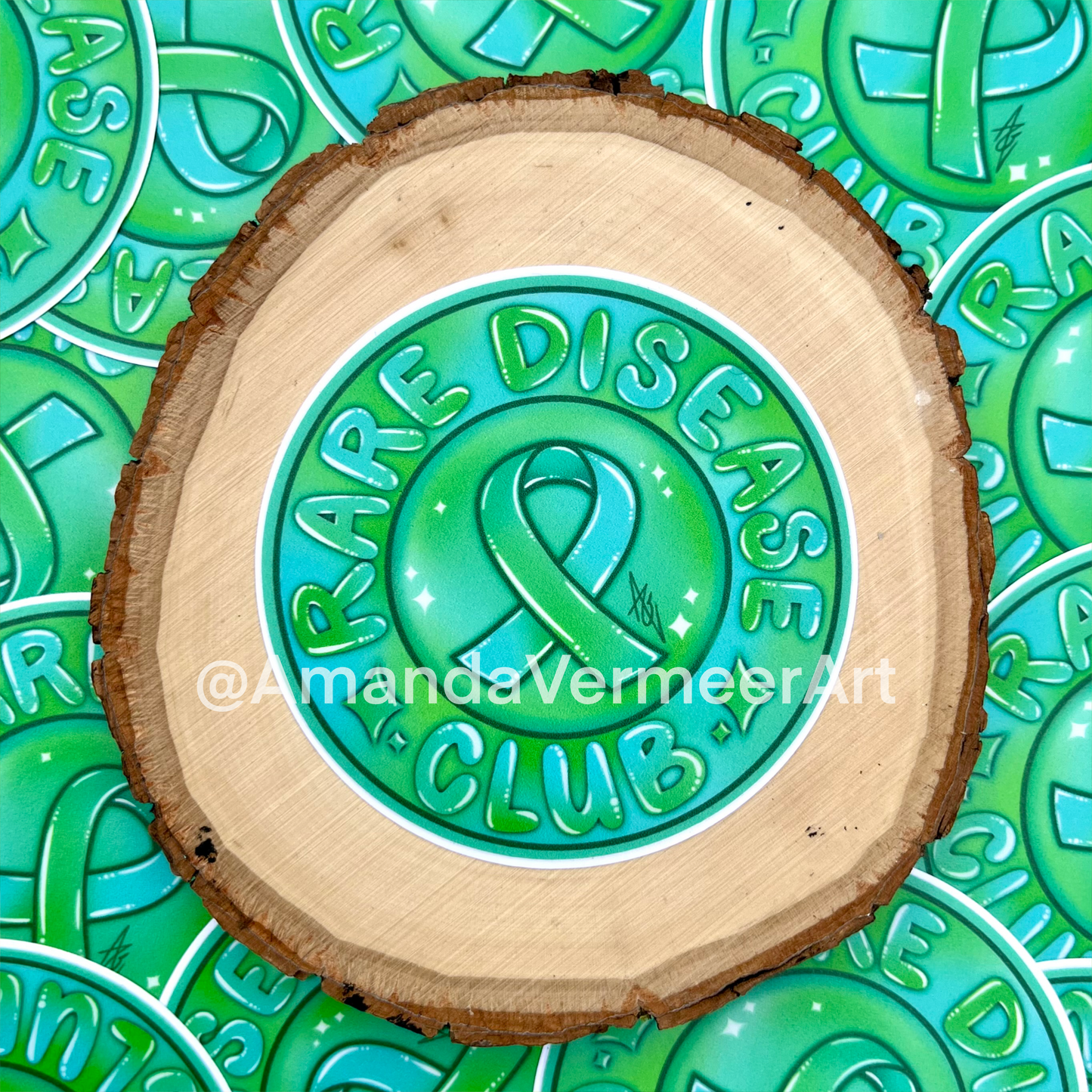 Rare Disease Club Sticker, 3”x3”