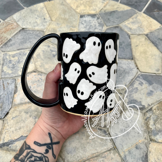 Obsidian Ghost Mug