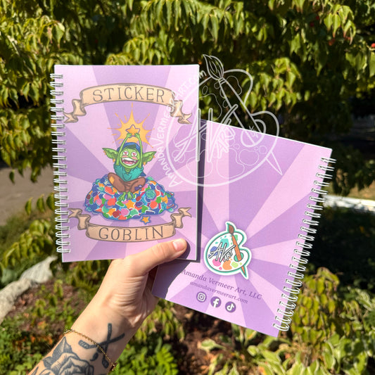 “Sticker Goblin” Reusable Sticker Book