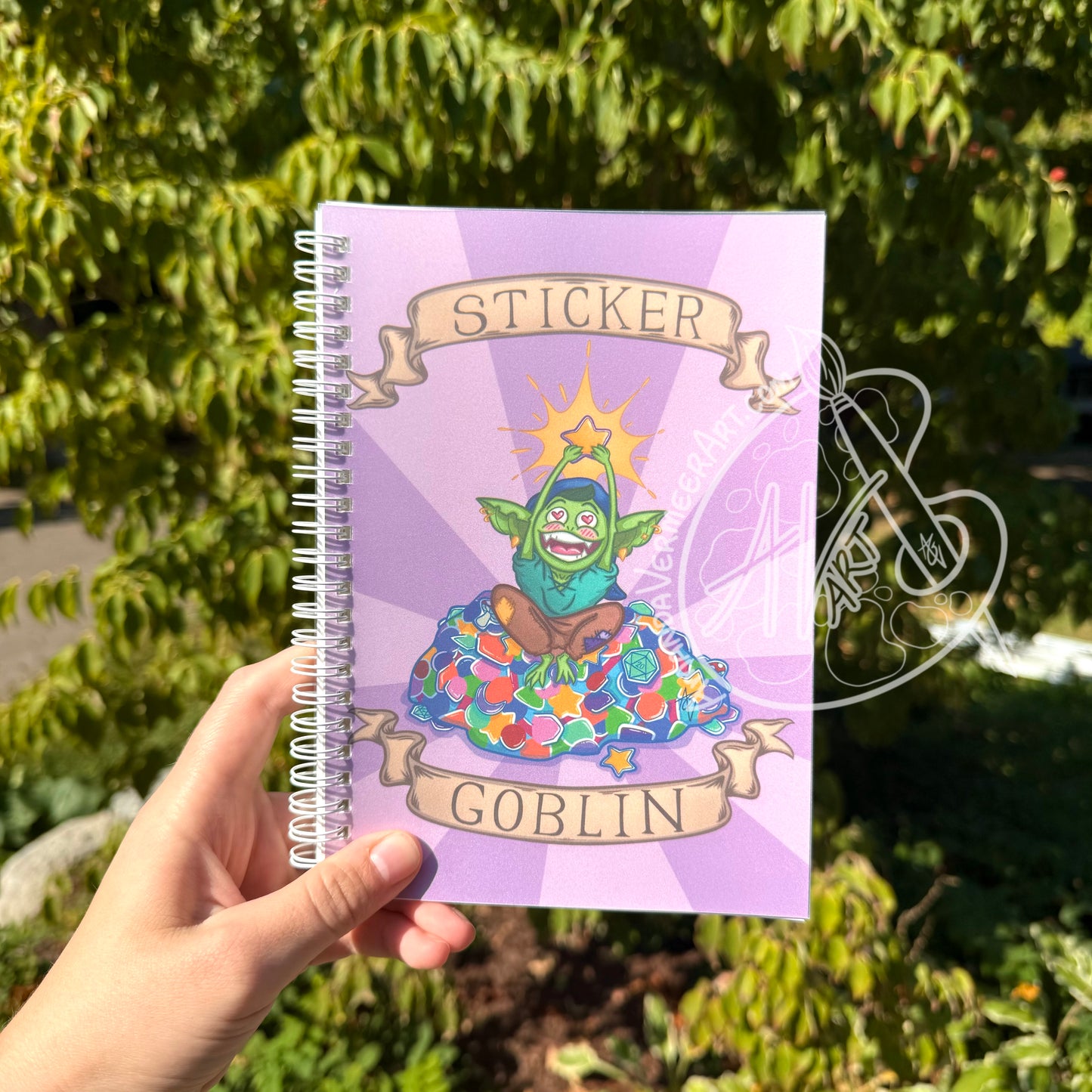 “Sticker Goblin” Reusable Sticker Book