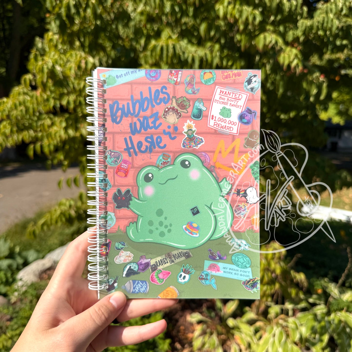 “Bubbles the Sticker Bandit” Reusable Sticker Book