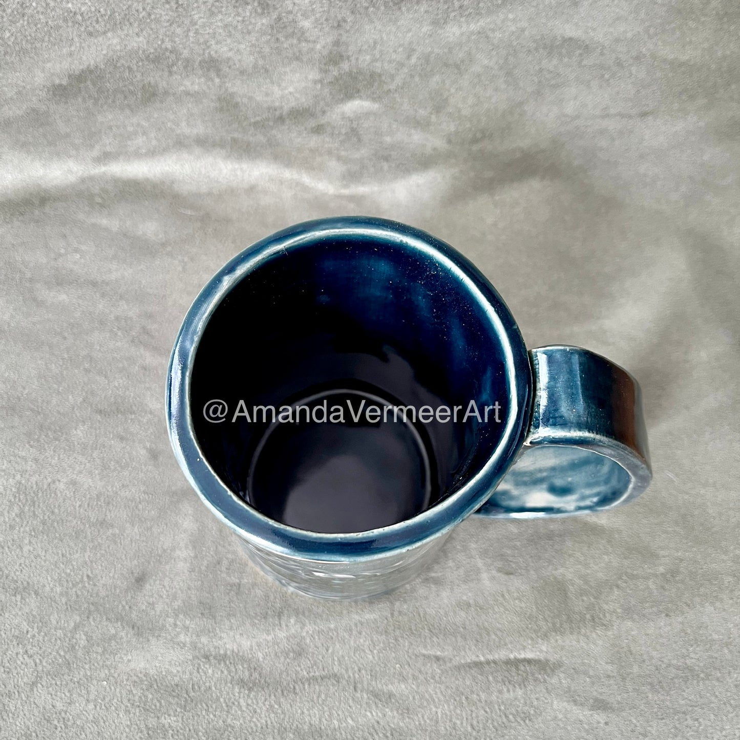 Dark Blue Manta Ray Mug