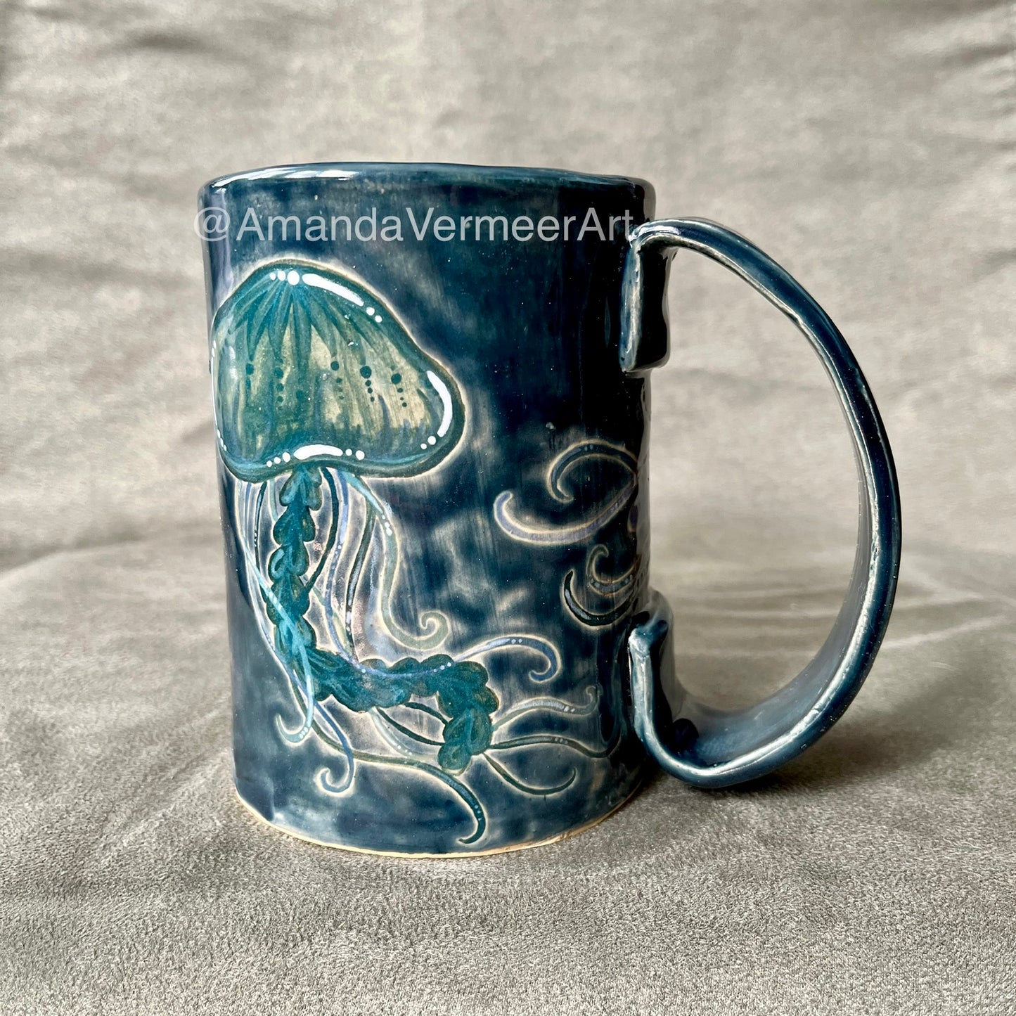 Blue Jellyfish Mug