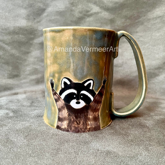 Mischievous Raccoon Mug