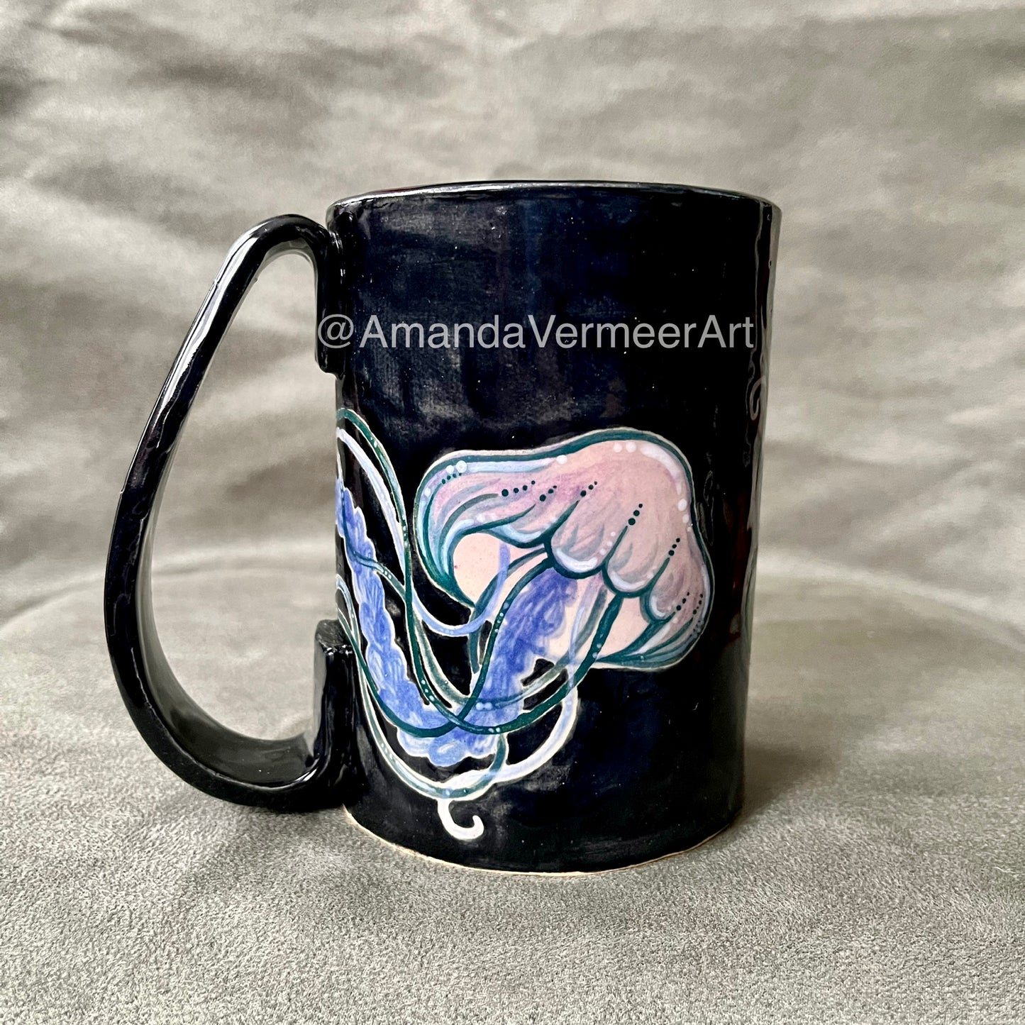 Black Jellyfish Mug