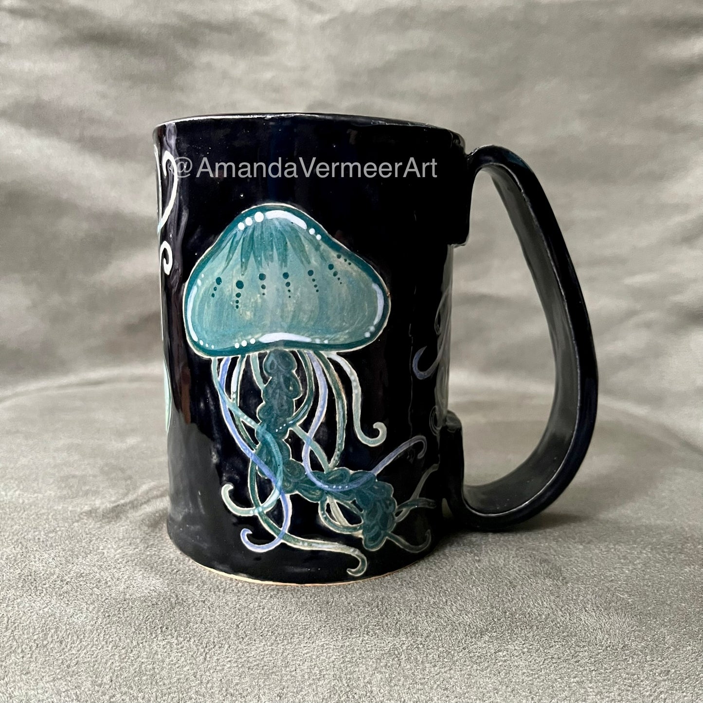 Black Jellyfish Mug