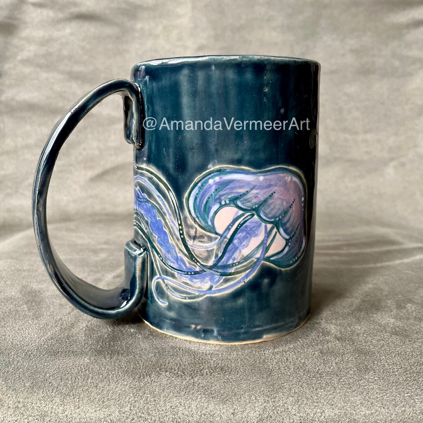 Blue Jellyfish Mug