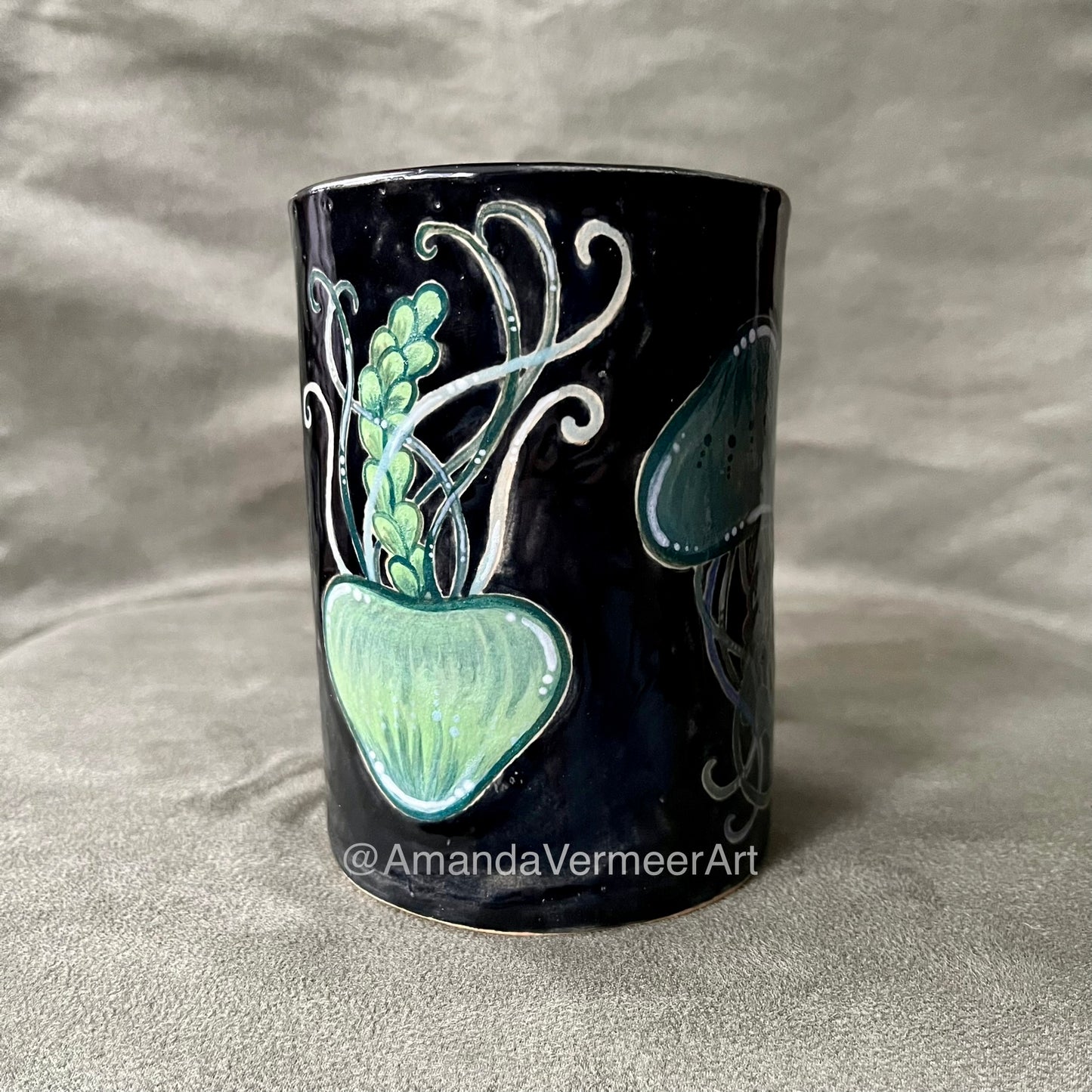 Black Jellyfish Mug