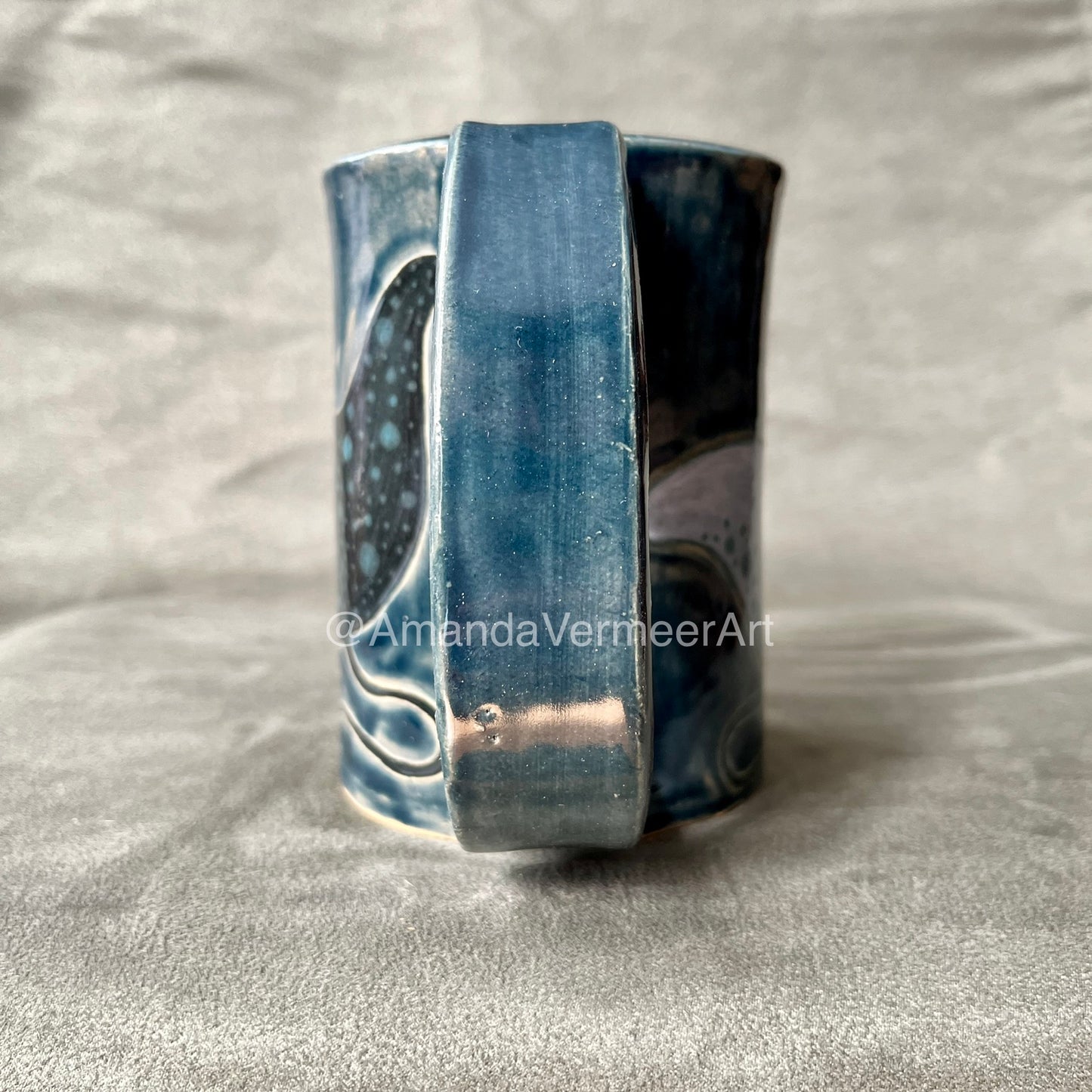 Dark Blue Manta Ray Mug