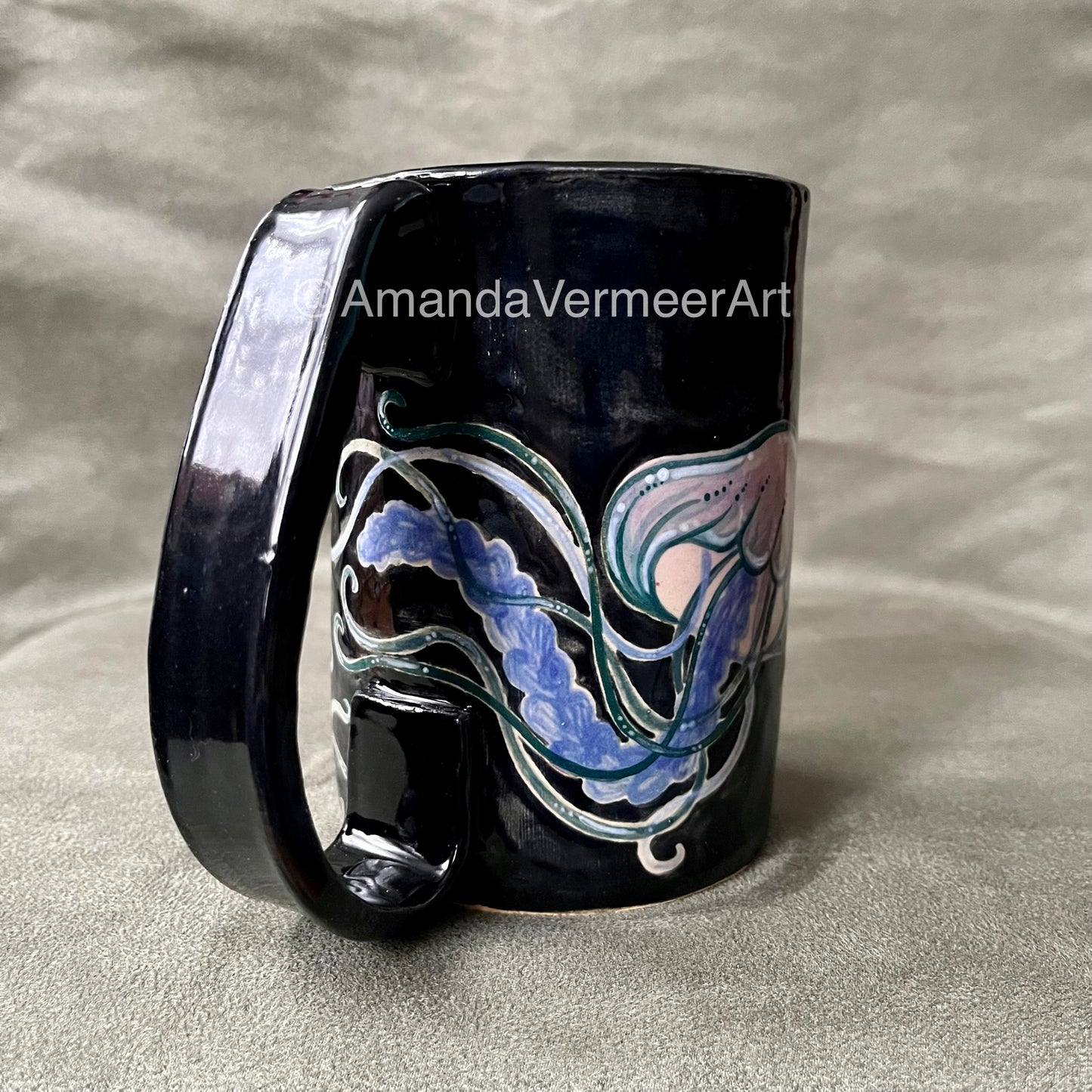 Black Jellyfish Mug