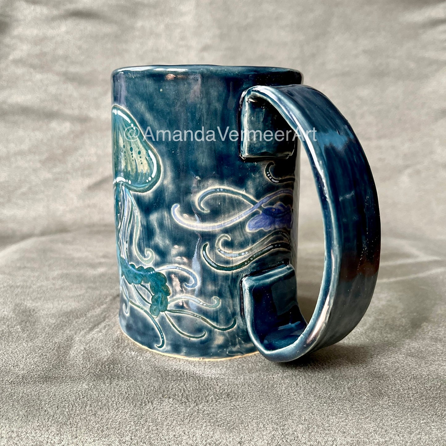 Blue Jellyfish Mug